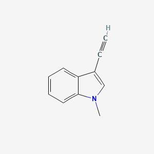 molecular formula C11H9N B1626100 3-Ethynyl-1-methyl-1H-indole CAS No. 85094-88-8
