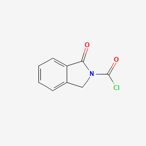 molecular formula C9H6ClNO2 B1626102 1,3-Dihydro-1-oxo-2H-isoindole-2-carbonyl chloride CAS No. 74572-58-0