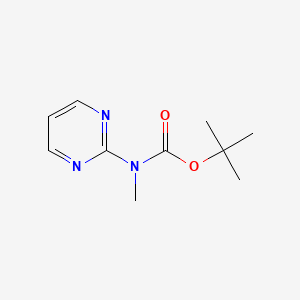 molecular formula C10H15N3O2 B1626119 tert-Butyl methyl(pyrimidin-2-yl)carbamate CAS No. 436161-78-3