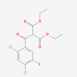 molecular formula C14H13Cl2FO5 B1626168 Diethyl 2-(2,4-dichloro-5-fluorobenzoyl)malonate CAS No. 86483-50-3
