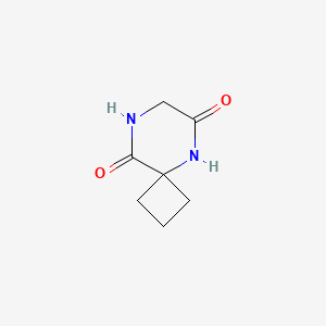 molecular formula C7H10N2O2 B1626187 5,8-二氮杂螺[3.5]壬烷-6,9-二酮 CAS No. 90058-41-6