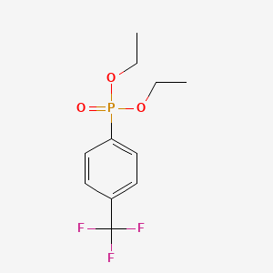 molecular formula C11H14F3O3P B1626207 Diethyl 4-(trifluoromethyl)phenylphosphonate CAS No. 77918-46-8