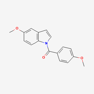 molecular formula C17H15NO3 B1626209 1H-Indole, 5-methoxy-1-(4-methoxybenzoyl)- CAS No. 753488-89-0