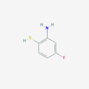 molecular formula C6H6FNS B162622 2-氨基-4-氟苯硫醇 CAS No. 131105-89-0