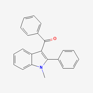 molecular formula C22H17NO B1626227 (1-Methyl-2-phenyl-1H-indol-3-yl)(phenyl)methanone CAS No. 26821-93-2
