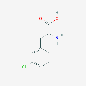 molecular formula C9H10ClNO2 B162623 2-氨基-3-(3-氯苯基)丙酸 CAS No. 1956-15-6