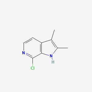 molecular formula C9H9ClN2 B1626231 7-Chloro-2,3-dimethyl-1H-pyrrolo[2,3-c]pyridine CAS No. 874013-98-6