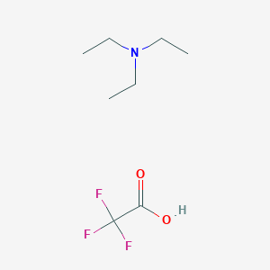 molecular formula C8H16F3NO2 B1626254 Trifluoroacetic acid-Triethylamine 2M:2M solution CAS No. 454-49-9