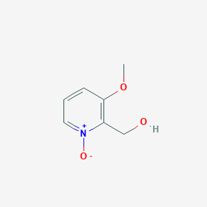 molecular formula C7H9NO3 B1626255 2-Pyridinemethanol, 3-methoxy-, 1-oxide (9CI) CAS No. 339364-13-5