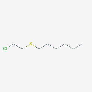 molecular formula C8H17ClS B1626261 2-Chloroethyl hexyl sulfide CAS No. 41256-15-9