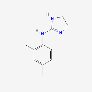 molecular formula C11H15N3 B1626263 N-(2,4-dimethylphenyl)-4,5-dihydro-1H-imidazol-2-amine CAS No. 4794-83-6