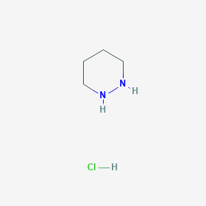 molecular formula C4H11ClN2 B1626266 Hexahydropyridazine hydrochloride CAS No. 89990-53-4