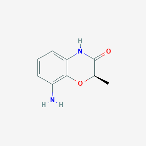molecular formula C9H10N2O2 B1626271 (2R)-8-Amino-2-methyl-2H-1,4-benzoxazin-3(4H)-one CAS No. 870065-09-1