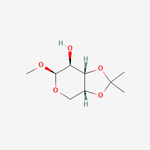 molecular formula C9H16O5 B1626287 3,4-O-异丙基-β-D-阿拉伯吡喃糖甲基 CAS No. 4594-60-9