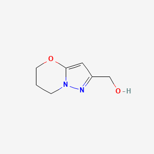 molecular formula C7H10N2O2 B1626290 (6,7-二氢-5H-吡唑并[5,1-b][1,3]恶嗪-2-基)甲醇 CAS No. 623565-62-8