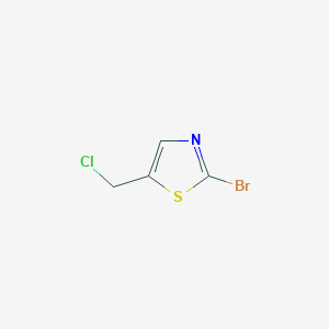 molecular formula C4H3BrClNS B1626300 Thiazole, 2-bromo-5-(chloromethyl)- CAS No. 823816-08-6