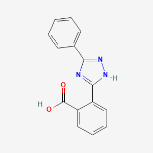 molecular formula C15H11N3O2 B1626306 2-(3-Phenyl-1H-1,2,4-triazol-5-yl)benzoic acid CAS No. 60510-58-9