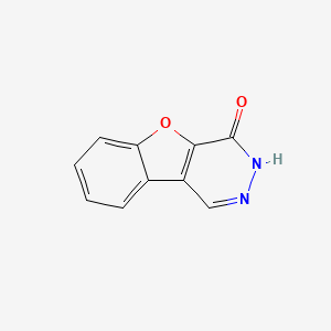 molecular formula C10H6N2O2 B1626307 benzofuro[2,3-d]pyridazin-4(3H)-one CAS No. 50266-85-8
