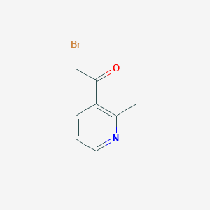 molecular formula C8H8BrNO B1626308 2-Bromo-1-(2-methylpyridin-3-yl)ethan-1-one CAS No. 593270-82-7