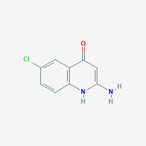 molecular formula C9H7ClN2O B1626318 2-Amino-6-chloroquinolin-4-OL CAS No. 64319-84-2