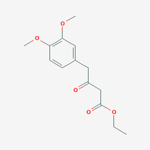 molecular formula C14H18O5 B1626327 Ethyl 4-(3,4-dimethoxyphenyl)-3-oxobutanoate CAS No. 77483-49-9