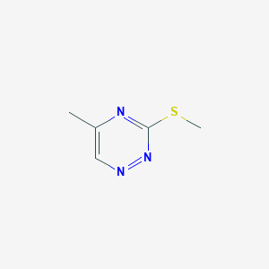 molecular formula C5H7N3S B1626341 5-甲基-3-(甲硫基)-1,2,4-三嗪 CAS No. 28735-24-2