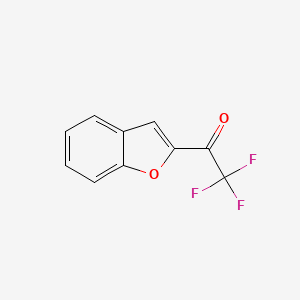 molecular formula C10H5F3O2 B1626353 1-(2-Benzofuranyl)-2,2,2-trifluoro-ethanone CAS No. 75277-96-2