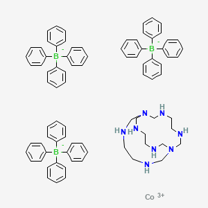molecular formula C84H90B3CoN8 B1626371 Cobalt(3+);1,3,6,8,10,13,16,19-octazabicyclo[6.6.6]icosane;tetraphenylboranuide CAS No. 84821-55-6