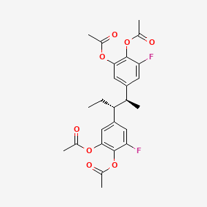 molecular formula C25H26F2O8 B1626372 Acefluranolum CAS No. 80595-73-9