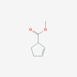 molecular formula C7H10O2 B1626374 Methyl cyclopent-2-ene-1-carboxylate CAS No. 2258-56-2