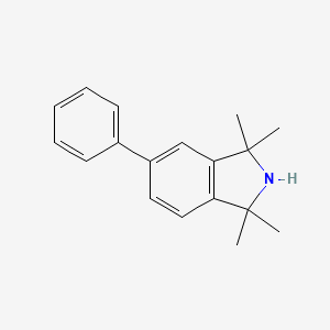 molecular formula C18H21N B1626384 1,1,3,3-Tetramethyl-5-phenylisoindoline CAS No. 86762-52-9