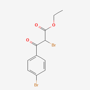 molecular formula C11H10Br2O3 B1626386 Ethyl 2-bromo-3-(4-bromophenyl)-3-oxopropanoate CAS No. 87943-97-3