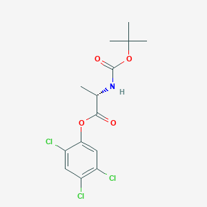 molecular formula C14H16Cl3NO4 B1626387 2,4,5-Trichlorophenyl N-(tert-butoxycarbonyl)-L-alaninate CAS No. 7586-94-9