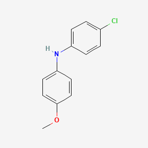 molecular formula C13H12ClNO B1626389 4-chloro-N-(4-methoxyphenyl)aniline CAS No. 41018-73-9