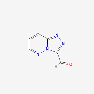 molecular formula C6H4N4O B1626391 [1,2,4]三唑并[4,3-b]哒嗪-3-甲醛 CAS No. 87841-07-4