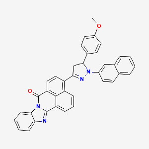 molecular formula C38H26N4O2 B1626392 吡唑-72 CAS No. 85833-79-0