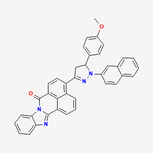 molecular formula C38H26N4O2 B1626392 Pyrazole-72 CAS No. 85833-79-0