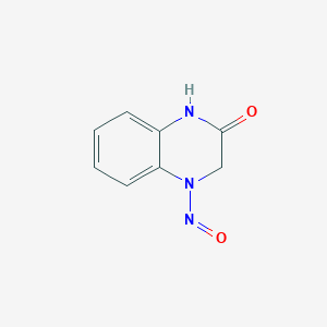 molecular formula C8H7N3O2 B1626393 4-Nitroso-3,4-dihydroquinoxalin-2(1H)-one CAS No. 53374-52-0