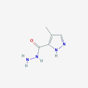 molecular formula C5H8N4O B1626403 4-methyl-1H-pyrazole-5-carbohydrazide CAS No. 94447-15-1