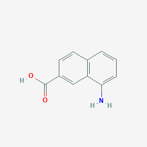 molecular formula C11H9NO2 B1626407 8-氨基-2-萘甲酸 CAS No. 5043-19-6