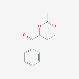 molecular formula C12H14O3 B1626417 1-氧代-1-苯基丁-2-基乙酸酯 CAS No. 21550-10-7