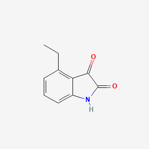 molecular formula C10H9NO2 B1626421 4-乙基异靛 CAS No. 34934-05-9
