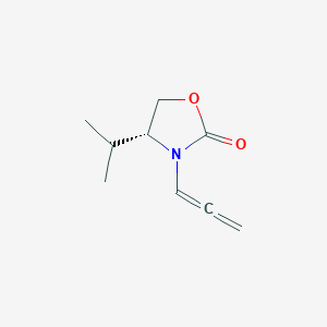B1626428 (4R)-4-(1-methylethyl)-3-(1,2-propadienyl)-2-Oxazolidinone CAS No. 357426-83-6