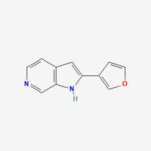 molecular formula C11H8N2O B1626429 2-Furan-3-YL-1H-pyrrolo[2,3-C]pyridine CAS No. 627511-06-2