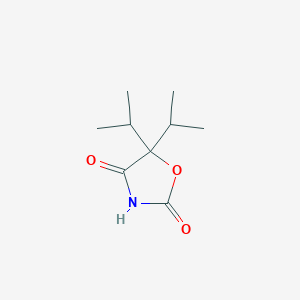 B162643 5,5-Di(propan-2-yl)-1,3-oxazolidine-2,4-dione CAS No. 130689-83-7
