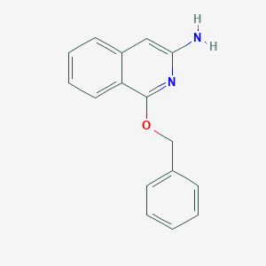 molecular formula C16H14N2O B1626430 3-Isoquinolinamine, 1-(phenylmethoxy)- CAS No. 577705-92-1