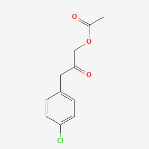 molecular formula C11H11ClO3 B1626443 1-(Acetyloxy)-3-(4-chlorophenyl)-2-propanone CAS No. 56955-38-5
