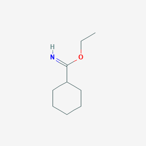 molecular formula C9H17NO B1626448 Cyclohexanecarboximidic acid ethyl ester CAS No. 52186-77-3