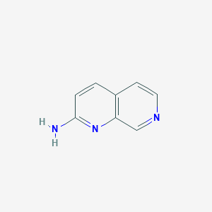 molecular formula C8H7N3 B1626449 1,7-Naphthyridin-2-amine CAS No. 54920-84-2