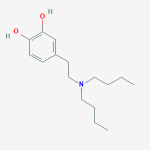 molecular formula C16H27NO2 B1626467 4-[2-(Dibutylamino)ethyl]benzene-1,2-diol CAS No. 68671-30-7